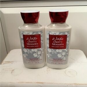 Bath & Body Works WINTER CHERRY BLOSSOM Body Lotion (set of 2) - NEW